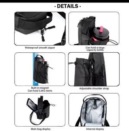 Magnetic Water Bottle Holder – Hands-Free Gym & Outdoor Pouch