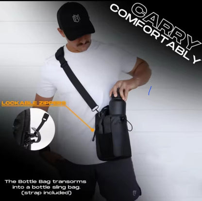 Magnetic Water Bottle Holder – Hands-Free Gym & Outdoor Pouch